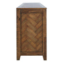 Jofran Fairview 1932-FP6032 Electric Fireplace Media Console - Driftwood/Oak IMAGE 5