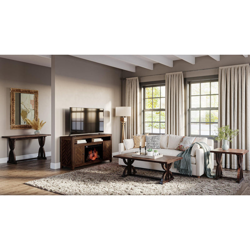 Jofran Fairview 1932-FP6032 Electric Fireplace Media Console - Driftwood/Oak IMAGE 8