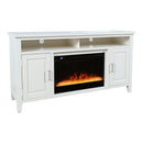 Jofran Urban Icon 2000-FP6032 Electric Fireplace Media Console - UI White IMAGE 1
