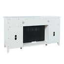 Jofran Urban Icon 2000-FP6032 Electric Fireplace Media Console - UI White IMAGE 4
