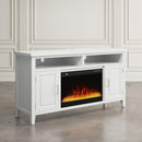 Jofran Urban Icon 2000-FP6032 Electric Fireplace Media Console - UI White IMAGE 7