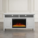 Jofran Urban Icon 2000-FP6032 Electric Fireplace Media Console - UI White IMAGE 8