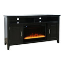 Jofran Urban Icon 2001-FP6032 Electric Fireplace Media Console - UI Black IMAGE 1