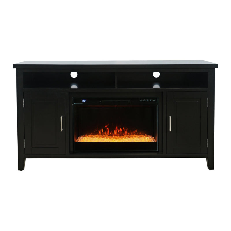 Jofran Urban Icon 2001-FP6032 Electric Fireplace Media Console - UI Black IMAGE 2