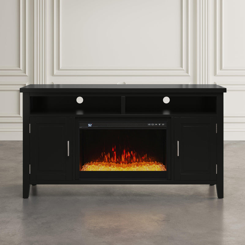 Jofran Urban Icon 2001-FP6032 Electric Fireplace Media Console - UI Black IMAGE 8