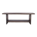 Jofran Cooper 1730-193S Live Edge Storage Bench - Slate IMAGE 4