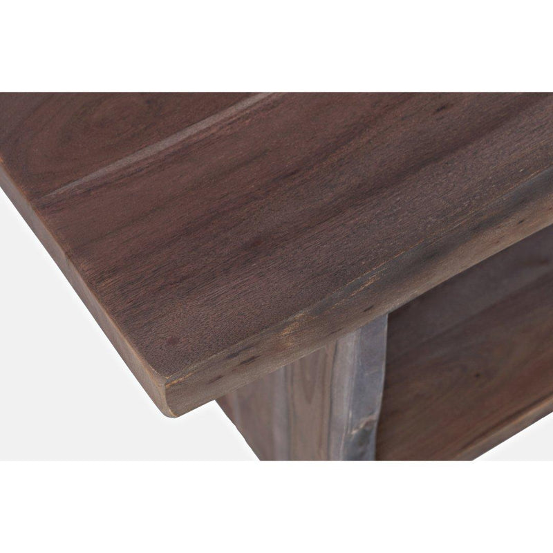 Jofran Cooper 1730-193S Live Edge Storage Bench - Slate IMAGE 6