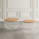 Jofran Rondo Nesting Tables 2330-3026WH IMAGE 11