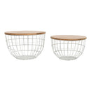 Jofran Rondo Nesting Tables 2330-3026WH IMAGE 2
