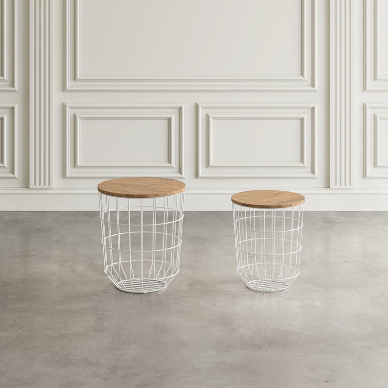 Jofran Rondo Nesting Tables 2330-1815WH IMAGE 11