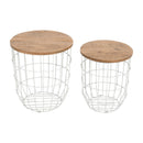 Jofran Rondo Nesting Tables 2330-1815WH IMAGE 2