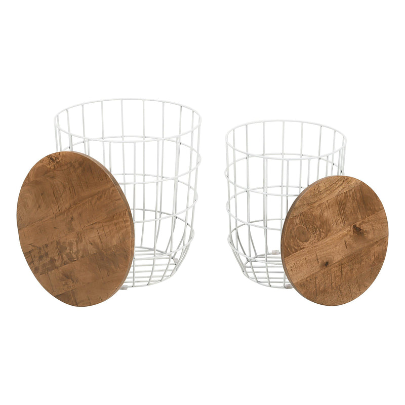 Jofran Rondo Nesting Tables 2330-1815WH IMAGE 3