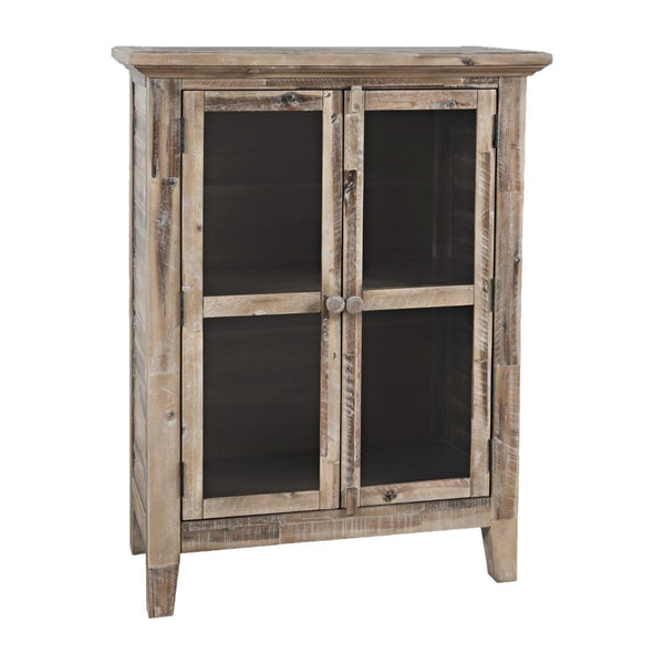 Jofran Rustic Shores 2125-32 2-Door High Cabinet - Grey Wash IMAGE 1