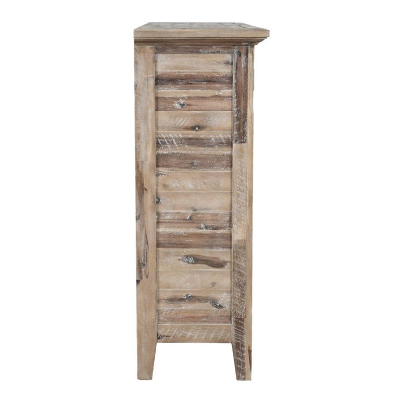 Jofran Rustic Shores 2125-32 2-Door High Cabinet - Grey Wash IMAGE 4