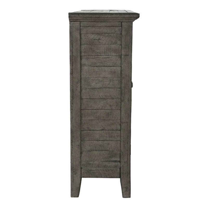 Jofran Rustic Shores 2130-32 2-Door High Cabinet - Stone IMAGE 4