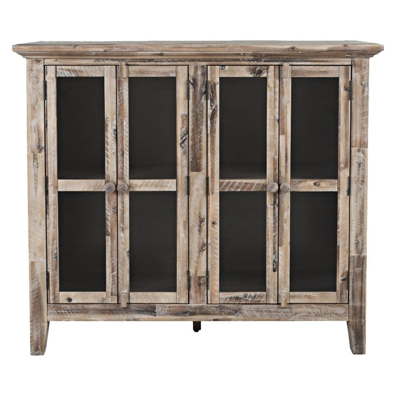 Jofran Rustic Shores 2125-48 4-Door High Cabinet - Grey Wash IMAGE 3
