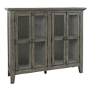 Jofran Rustic Shores 2130-48 4-Door High Cabinet - Stone IMAGE 1