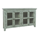 Jofran Rustic Shores 1615-5432 4-Door Low Cabinet - Surfside IMAGE 1