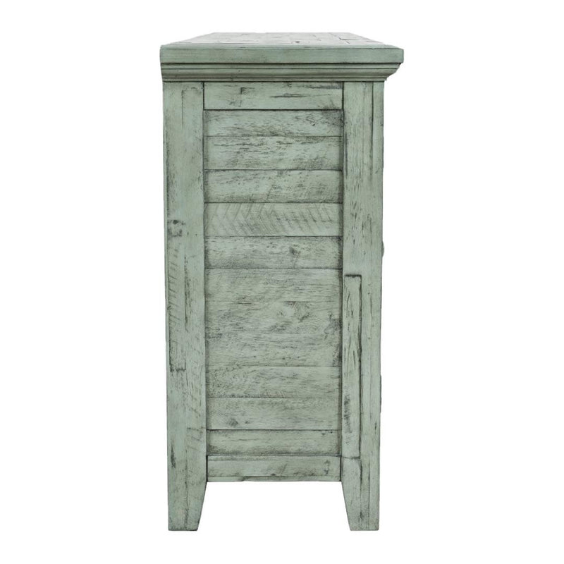 Jofran Rustic Shores 1615-5432 4-Door Low Cabinet - Surfside IMAGE 4