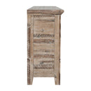 Jofran Rustic Shores 2125-5432 4-Door Low Cabinet - Grey Wash IMAGE 4