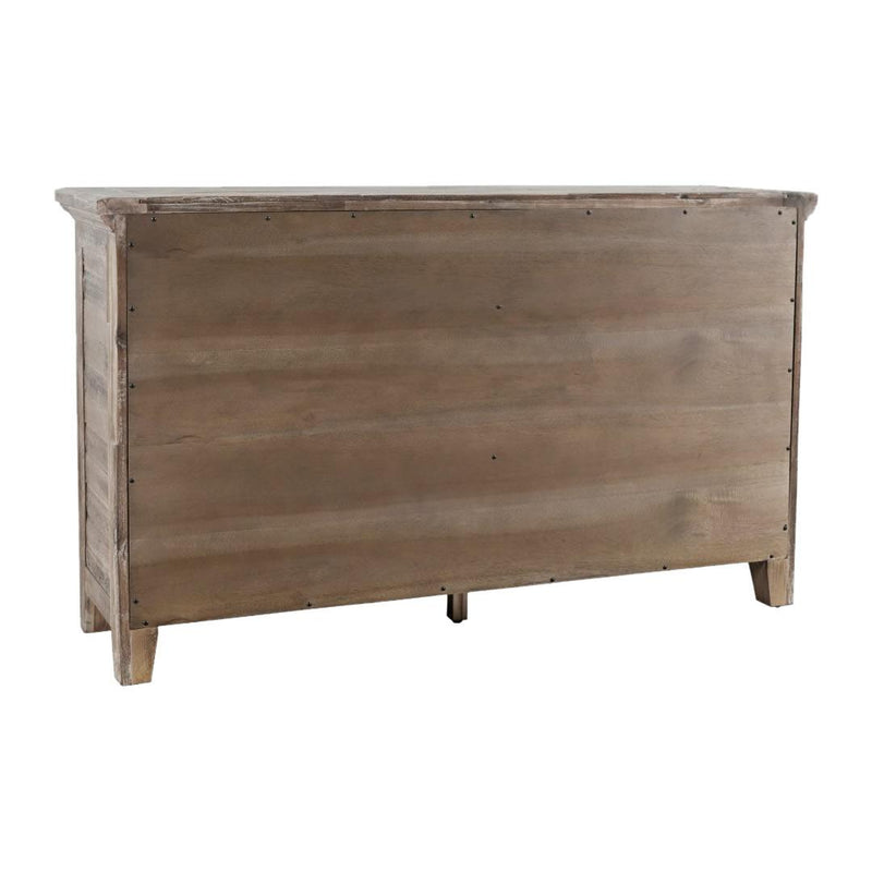 Jofran Rustic Shores 2125-5432 4-Door Low Cabinet - Grey Wash IMAGE 5