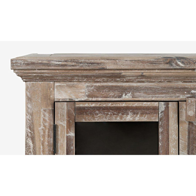 Jofran Rustic Shores 2125-5432 4-Door Low Cabinet - Grey Wash IMAGE 8