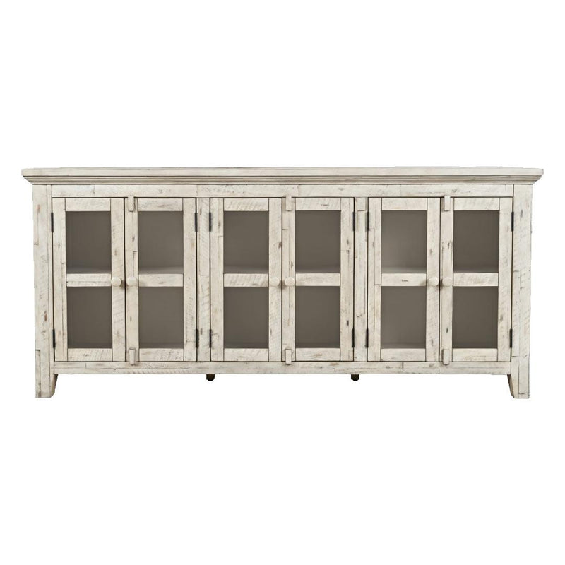 Jofran Rustic Shores 1610-7032 6-Door Low Accent Cabinet - Scrimshaw IMAGE 3