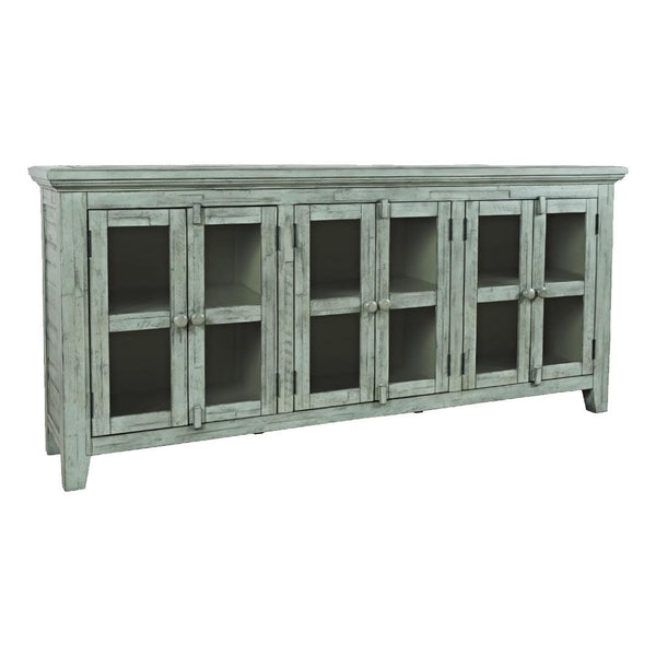 Jofran Rustic Shores 1615-7032 6-Door Low Accent Cabinet - Surfside IMAGE 1
