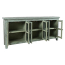 Jofran Rustic Shores 1615-7032 6-Door Low Accent Cabinet - Surfside IMAGE 2