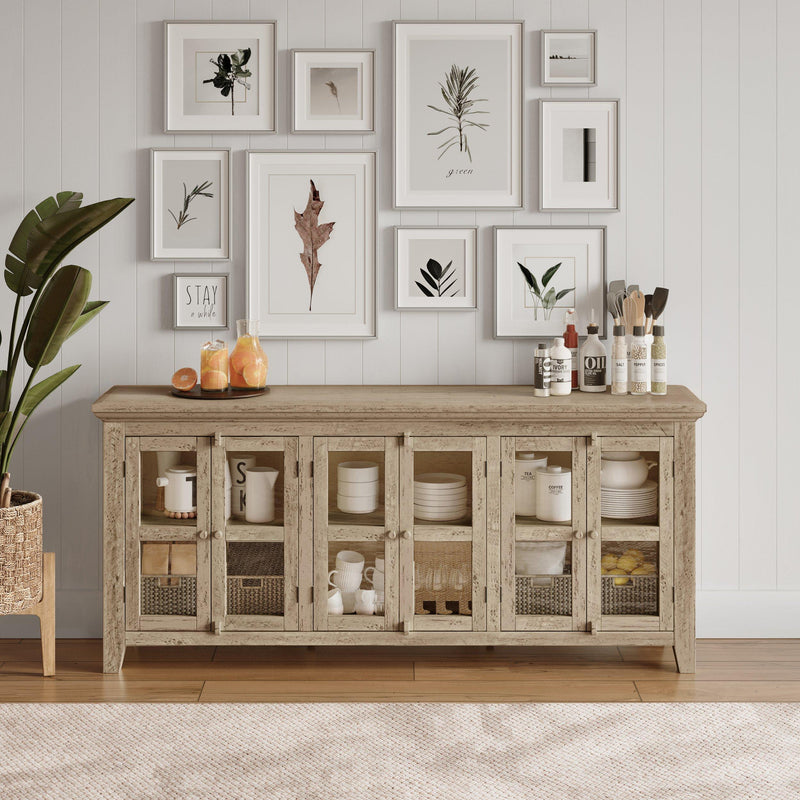 Jofran Rustic Shores 1620-7032 6-Door Low Accent Cabinet - Watch Hill IMAGE 7