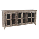 Jofran Rustic Shores 2125-7032 6-Door Low Accent Cabinet - Grey Wash IMAGE 1