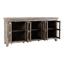 Jofran Rustic Shores 2125-7032 6-Door Low Accent Cabinet - Grey Wash IMAGE 2