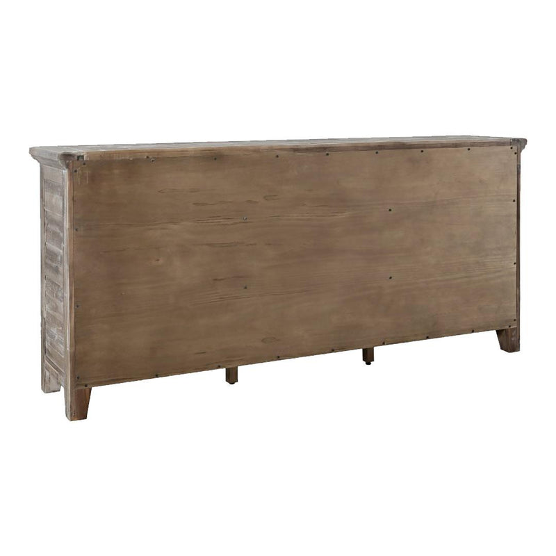 Jofran Rustic Shores 2125-7032 6-Door Low Accent Cabinet - Grey Wash IMAGE 5