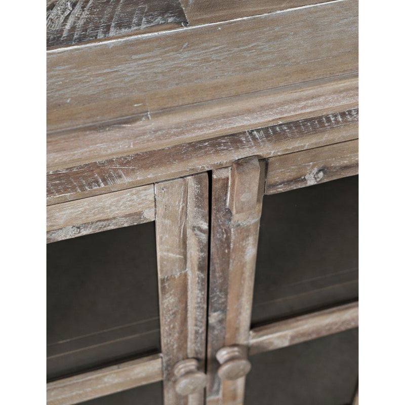 Jofran Rustic Shores 2125-7032 6-Door Low Accent Cabinet - Grey Wash IMAGE 8