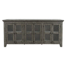Jofran Rustic Shores 2130-7032 6-Door Low Accent Cabinet - Stone IMAGE 3