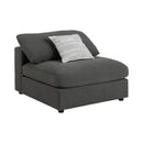 Coaster Furniture Serene 551324-SETA 4 pc Upholstered Modular Sectional - Charcoal IMAGE 4
