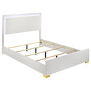 Coaster Furniture Marceline 222931Q Wood Queen LED Panel Bed - White IMAGE 4