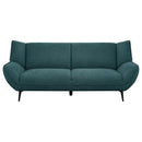 Coaster Furniture Acton 511161 Upholstered Flared Arm Sofa - Teal Blue IMAGE 3