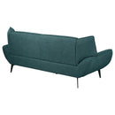 Coaster Furniture Acton 511161 Upholstered Flared Arm Sofa - Teal Blue IMAGE 7