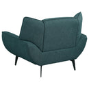 Coaster Furniture Acton 511163 Upholstered Flared Arm Accent Chair - Teal Blue IMAGE 6