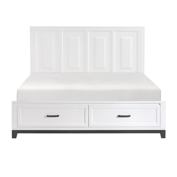 Homelegance Garretson 1450WHK-1CK* California King Platform Bed with Footboard Storage IMAGE 1
