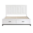 Homelegance Garretson 1450WHK-1CK* California King Platform Bed with Footboard Storage IMAGE 2