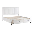 Homelegance Garretson 1450WHK-1CK* California King Platform Bed with Footboard Storage IMAGE 6