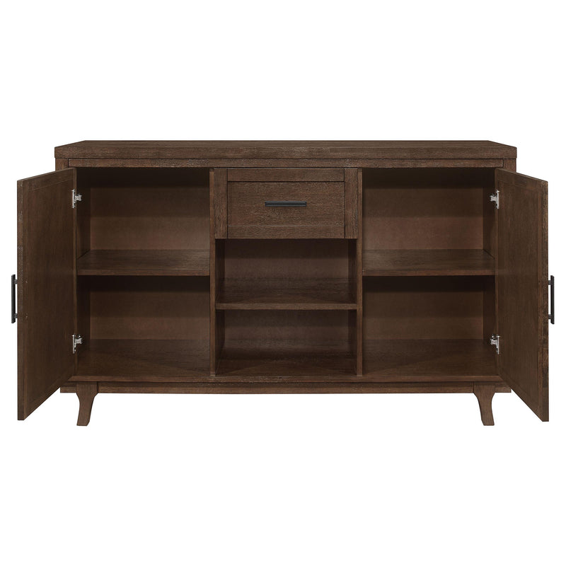 Coaster Furniture Reynolds 107595 2-door Sideboard Buffet Storage Cabinet - Brown Oak IMAGE 4