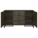 Coaster Furniture Kelly 107965 3-Drawer Storage Dining Sideboard Buffet - Dark Grey IMAGE 4