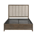 Homelegance Cambridge 1422KN-1EK* Eastern King Platform Bed with Footboard Storage IMAGE 2