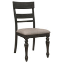 Coaster Furniture Bridget 108222 Wood Dining Side Chair - Charcoal IMAGE 1