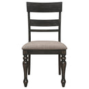 Coaster Furniture Bridget 108222 Wood Dining Side Chair - Charcoal IMAGE 3