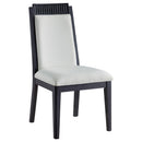 Coaster Furniture Brookmead 108232 Wood Dining Side Chair - Ivory and Black IMAGE 1