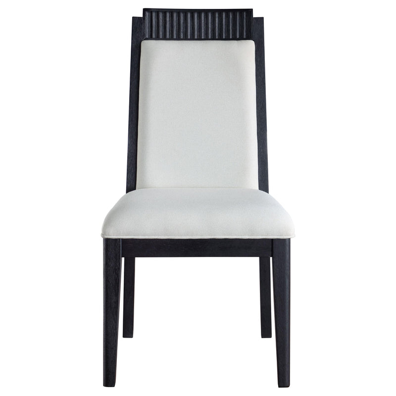 Coaster Furniture Brookmead 108232 Wood Dining Side Chair - Ivory and Black IMAGE 3